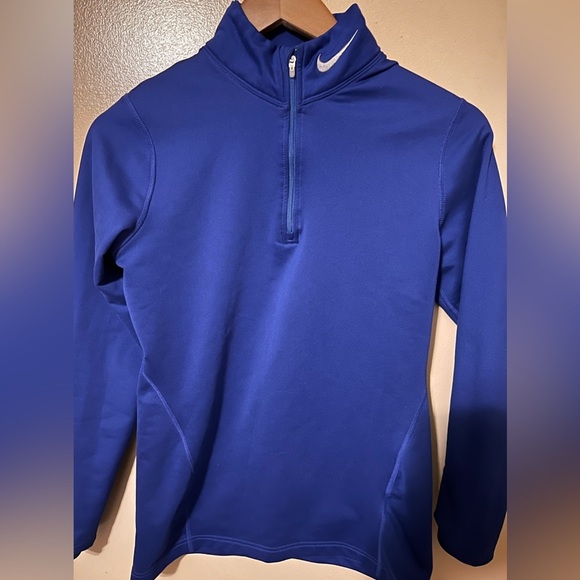 Nike fit dry vibrant blue 1/4 zip size medium - Picture 3 of 5
